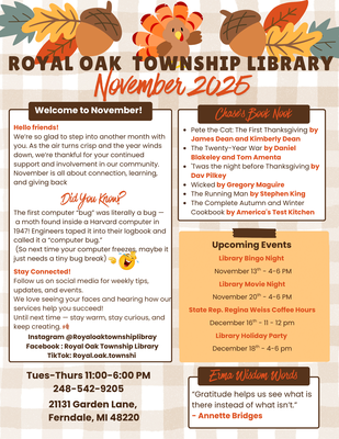 November 2025 newsletter