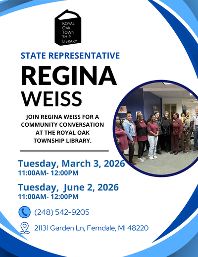 Community Conversation with Regina Weiss Regina Weiss